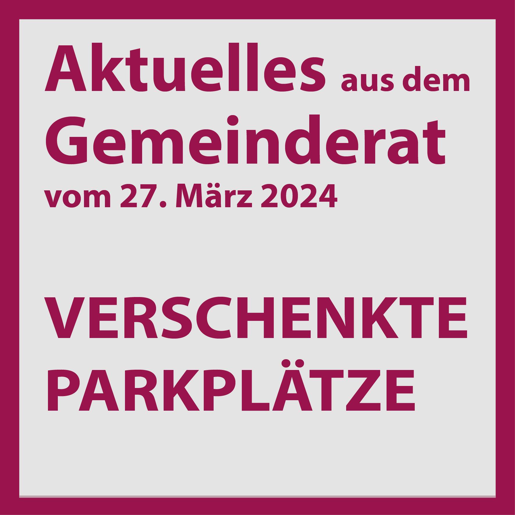 AadG-Parkplätze verschenkt